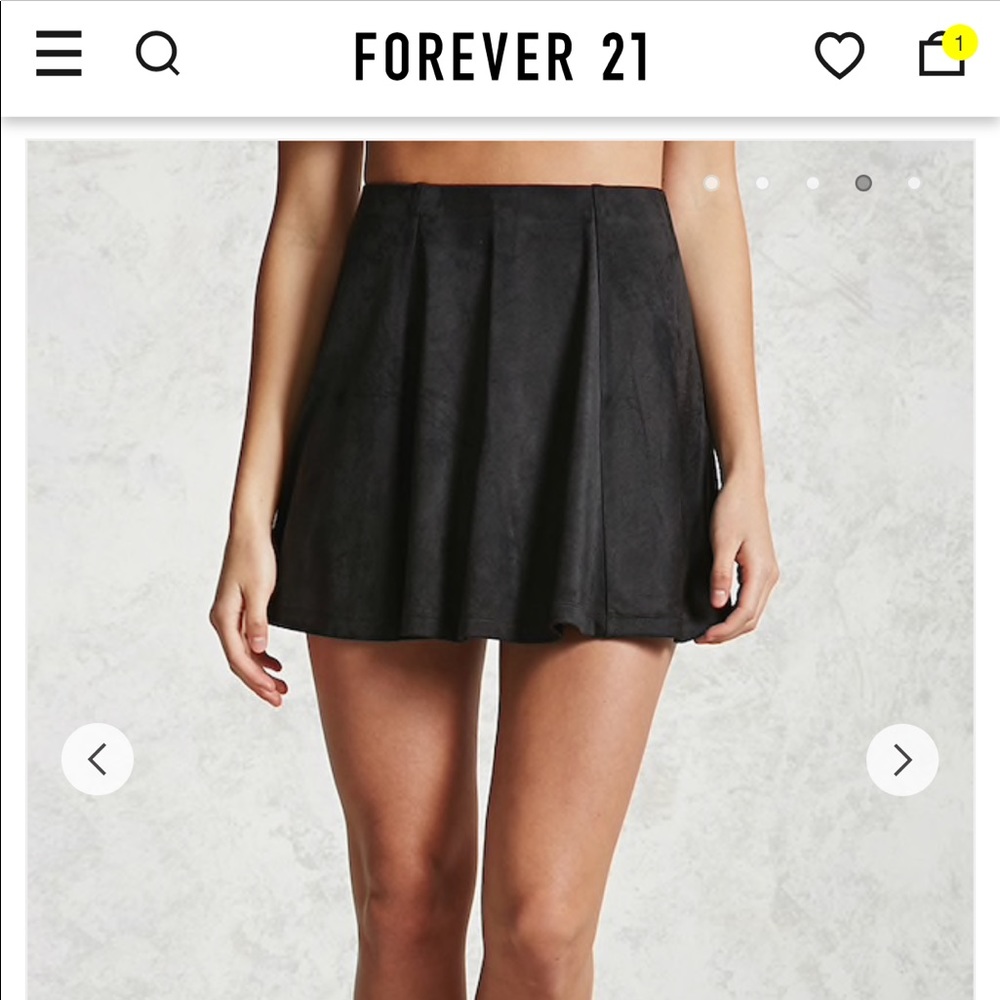 Forever 21 Faux Suede Mini Skirt